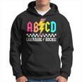 Abcd Learning Rocks Lightning Students Black Back To School Hoodie