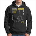 Aerei Militari Lockheed Sr-71 Bird Usaf Felpa con cappuccio
