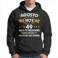 Agosto 1975 49 Anni Compleanno Uomo Donna 1975 Felpa con cappuccio