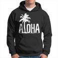 Aloha Beach Summer Palm Trees Hawaii Surfer Kapuzenpullover