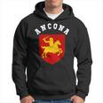 Ancona Stemma Jersey Bandiera Calcio Felpa con cappuccio