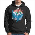 Ballena Japonesa Gran Ola Kanagawa Japón Arteintage Sudadera
