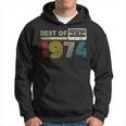 Best Of 1974 Classic Birthday 1974 Cassette Tapeintage Felpa con cappuccio