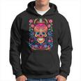 Calavera Fantasía Flores Arte Motivo Gráfico Calavera Sudadera