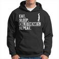 Camicia Eat Sleep Calisthenics Repeat Per Un Fan Del Calisthenics Felpa con cappuccio