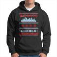 Chicago Flag City Skyline Chicago Fan Ugly Christmas Sweater Hoodie