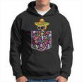 Cinco De Mayo Camicia Messicana Calaca Coperta Tasca Serape Felpa con cappuccio