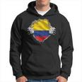 Colombia Camicia Bandiera Colombiana Orgoglioso Colombia Country Roots Felpa con cappuccio