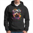 Colourful Miniature Schnauzer Dog Kapuzenpullover