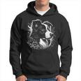 Cool Border Collie Artistic Portrait Kapuzenpullover