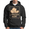 Country Farmer Livestock Agent Citazione Bestiame Ranch Cowboys Felpa con cappuccio