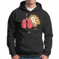 Cute Turkey Lung Respiratory Therapist Autumn Thanksgiving Hoodie