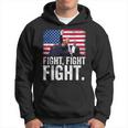 Da Uomo E Donna Con Bandiera Usa Trump Fight 2024 Felpa con cappuccio