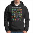 Dinosaur Types Alphabet A-Z Dino Abc T-Rex Dinosaur Kapuzenpullover