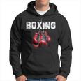 Divertente Da Boxe Con Scritta I Love Boxing Felpa con cappuccio