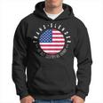 Divertente Identificare Come Trans Slender Papà Joke Us Flag Felpa con cappuccio