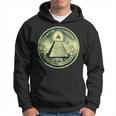 A Dollar Note Allseeing Eye Pyramid Illuminati Kapuzenpullover