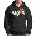 Donna Aloha Stampa Hawaiana Con Fiori Aloha Hawaii Con Collo A Felpa con cappuccio
