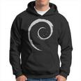 Donna Debian Logo Spirale Minimalista Con Collo A Felpa con cappuccio