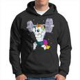 Donna Manly Unicorn Bodybuilding Muscle Allenamento Divertente Con Collo A Felpa con cappuccio