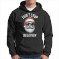 Don't Stop Believing Santa Claus Christmas Boys Hoodie