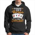 Doppelkopf Slogan Kapuzenpullover