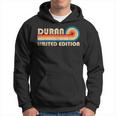 Duran Surname Retrointage 80S 90S Birthday Reunion Felpa con cappuccio