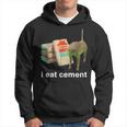 I Eat Cement Cat Offensive Inappropriate Adult Meme Hoodie