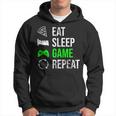 Eat Sleep Game Repeat Gamerideogiochi Regalo Gaming Felpa con cappuccio