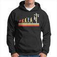 Elettricista Human Evolutionintage Lineman Felpa con cappuccio