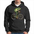 With Frosch Fährt Fahrrad Motif Kapuzenpullover