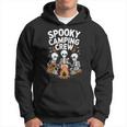 Spooky Camping Crew Halloween Skeleton Camper Campfire Hoodie