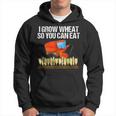 I Grow Wheat Farmers Per Mietitrebbia Felpa con cappuccio