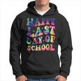 Happy Last Day Of School Graduazione Scuola Tie-Dye Felpa con cappuccio
