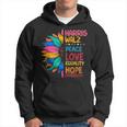 Harris Walz Peace Love Equality Hope Diversity Hoodie