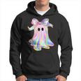 Holo Coquette Bow Cute Ghost Halloween Spooky Season Hoodie