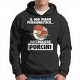 Idea Regalo Di Pensionamento Per Un Amante Dei Porcini Felpa con cappuccio