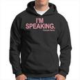 I'm Speaking Kamala Pink Felpa con cappuccio