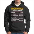 Informatico Tariffa Oraria Divertente Uomo Informatico Felpa con cappuccio