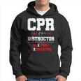 Istruttore Cpr Istruttore Di Pronto Soccorso Istruttore Divertente Cpr Felpa con cappuccio