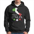 Italia Bella Italia With Italian Map Italy Kapuzenpullover