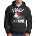 Italia Sta Con Ucraina Ucraina Bandiera Italiana Felpa con cappuccio