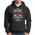 It's A Alcime Thing You Wouldn't Understand Alcime Last Name Blood Run Through My Veins Hoodie