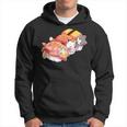 Kawaii Dolce Gatti Sushi Otaku Giapponese Felpa con cappuccio