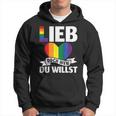 Lgbt Lgbtq Gay Csd Lieb Doch Wen Du Willst Gay Pride Kapuzenpullover