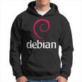 Linux Debian Amanti Spiral Logo Open Source Os Felpa con cappuccio