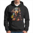 Long Hair Dachshund Puppy Best Dog Walking Pet Hoodie