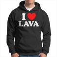 I Love Lava Divertente Hawaii Magmaolcano Flowolcanology Fan Felpa con cappuccio