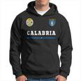 Maglia Calabria SportCalcio Bandiera Calcio Italiano Felpa con cappuccio
