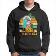 Mele-Kalikimaka Retro Santa Claus Shaka Hawaii Kapuzenpullover